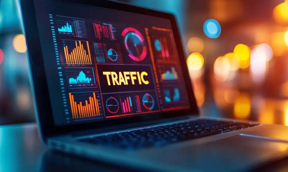 Analytics dashboard showing website traffic growth - a clear example of why your business needs a blog for consistent organic visibility